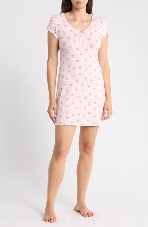 Bow Print Nightgown