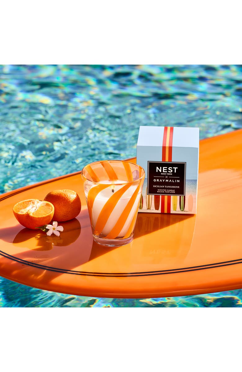 NEST New York x Gray Malin Sicilian Tangerine Scented Candle, Alternate, color, 