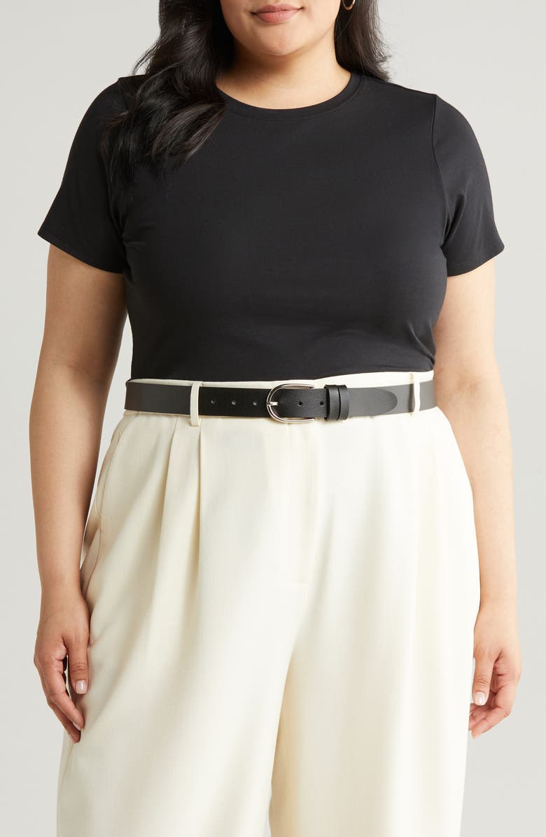 Nordstrom Crewneck T-Shirt, Alternate, color, Black