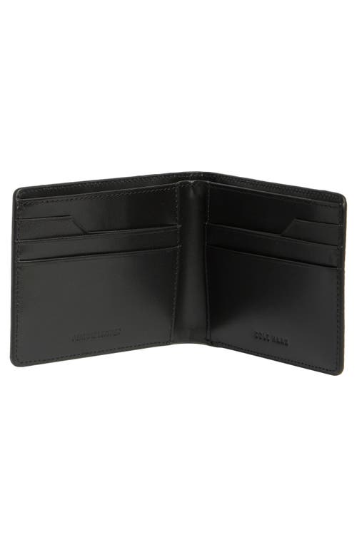 Cole Haan Evan Slim Bifold Leather Wallet In Black
