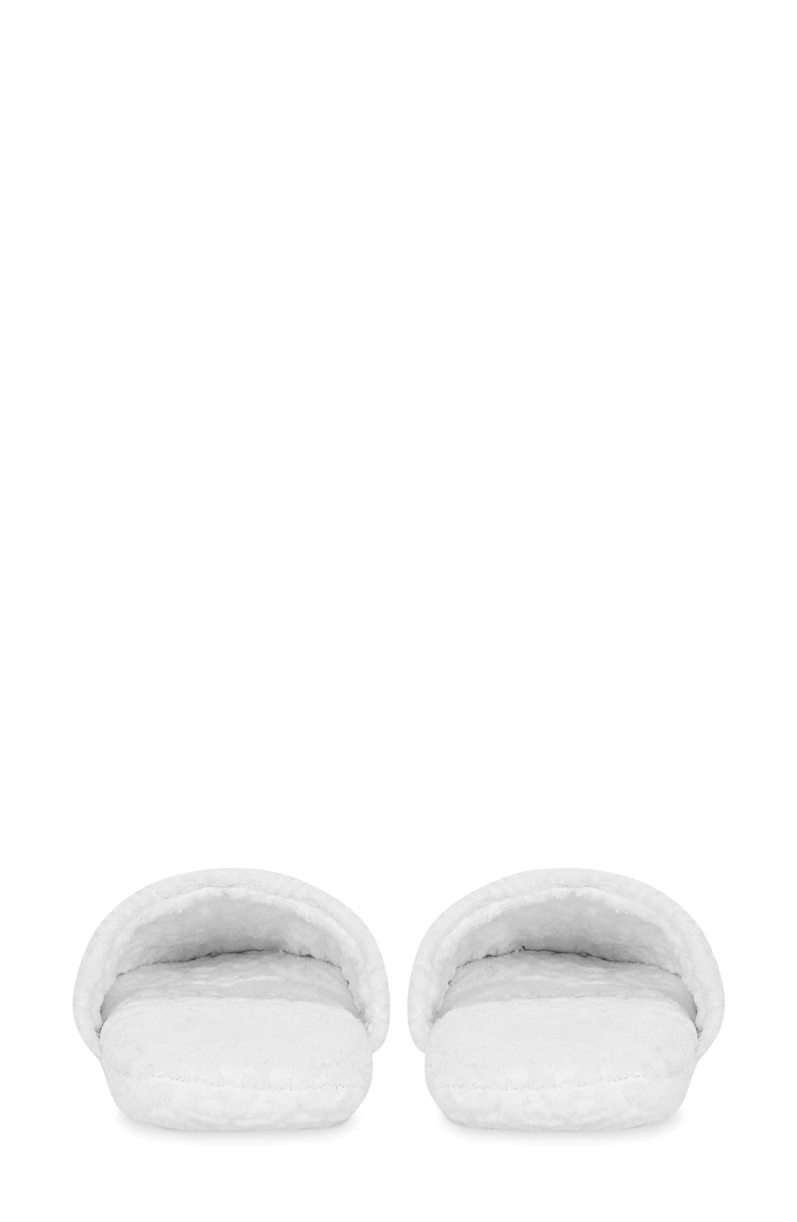 Dolce&Gabbana DG Logo Jacquard Cotton Terry Cloth Scuff Slipper, Alternate, color, White