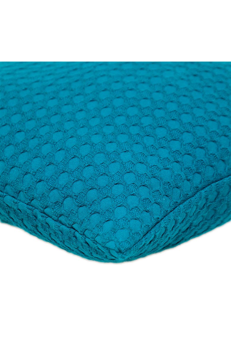 PARKLAND COLLECTION Crochet Overlay Throw Pillow, Alternate, color, Blue