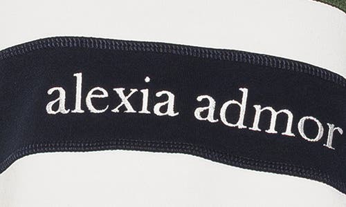 Alexia Admor Lucian Branded Rugby Polo Sweatshirt In Multi
