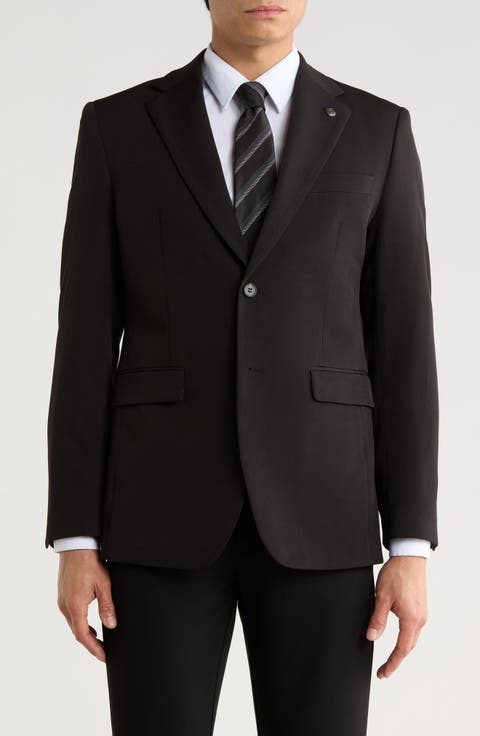 Slim Fit Cotton Blend Blazer