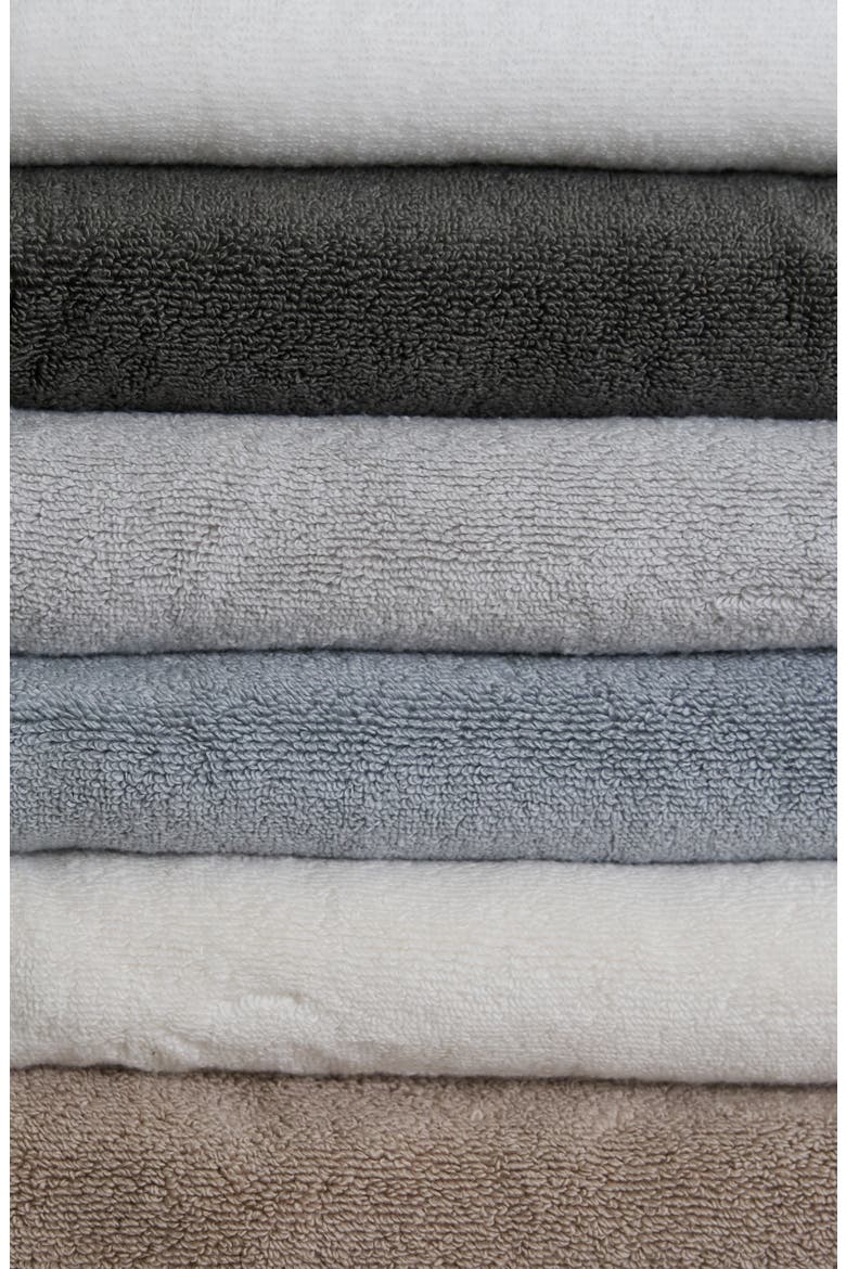 Luxe Set of 4 Washcloths, Alternate, color, WHITE