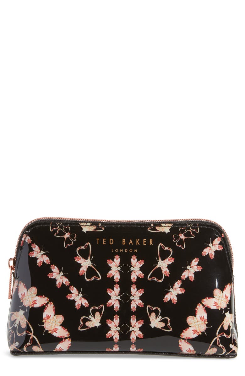 Ted Baker London Mellow Queen Bee Cosmetics Case, Main, color, 