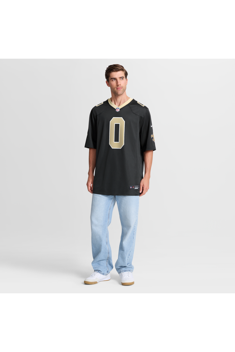 Men's Nike Black New Orleans Saints Jordyn Tyson Team Game Jersey, Alternate, color, Black