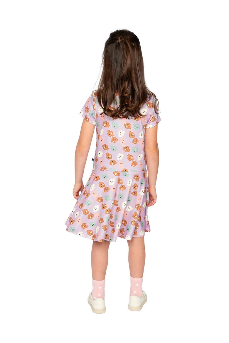 Jersey Drop Waist Flowy Skirt Dress, Alternate, color, Purple Poodle Print