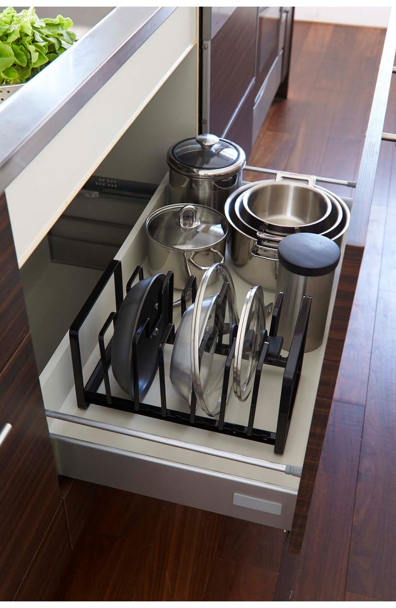 Yamazaki Cupboard Storage Rack, Alternate, color, Black