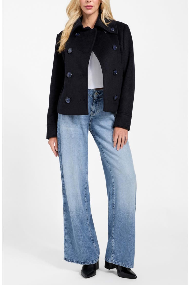 Melissa Crop Melton Peacoat, Alternate, color, MEDIUM BLUE