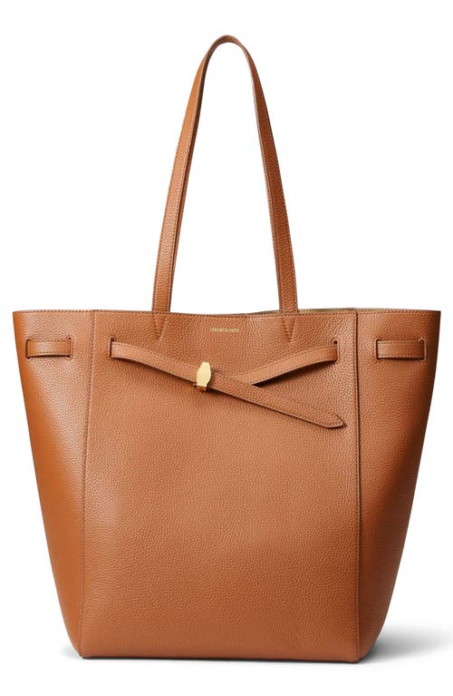 Veronica Beard Dash Leather Tote Bag In Brown