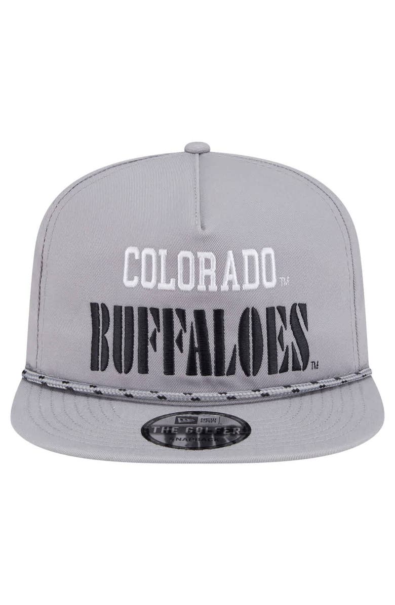 New Era Men's New Era Gray Colorado Buffaloes Golfer Vintage Adjustable Hat, Alternate, color, Gray