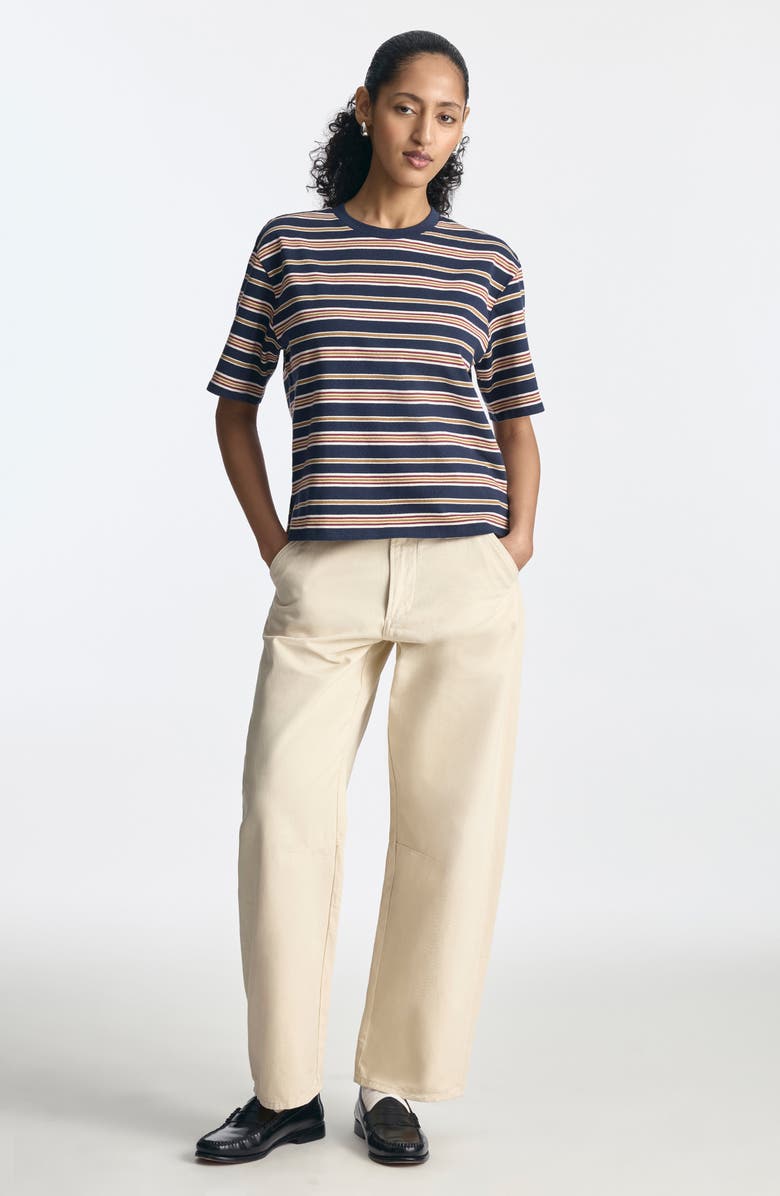 Brooklyn Industries Stripe Cotton Jersey T-Shirt, Alternate, color, Polar Night Stripe