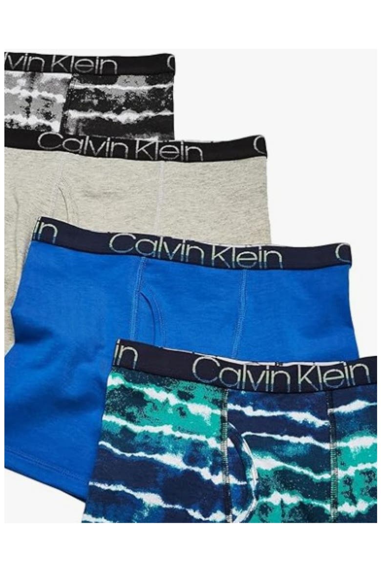 Kids' 4-Pack Assorted Stretch Cotton Boxer Briefs, Alternate, color, GREY/BLUE/TIE DYE