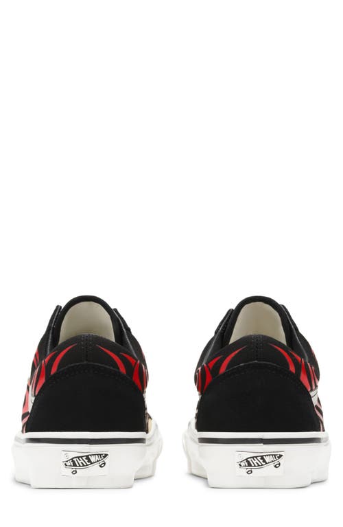 Vans Premium Old Skool Y2k Flame Sneakers In Y2k Flame Black/white