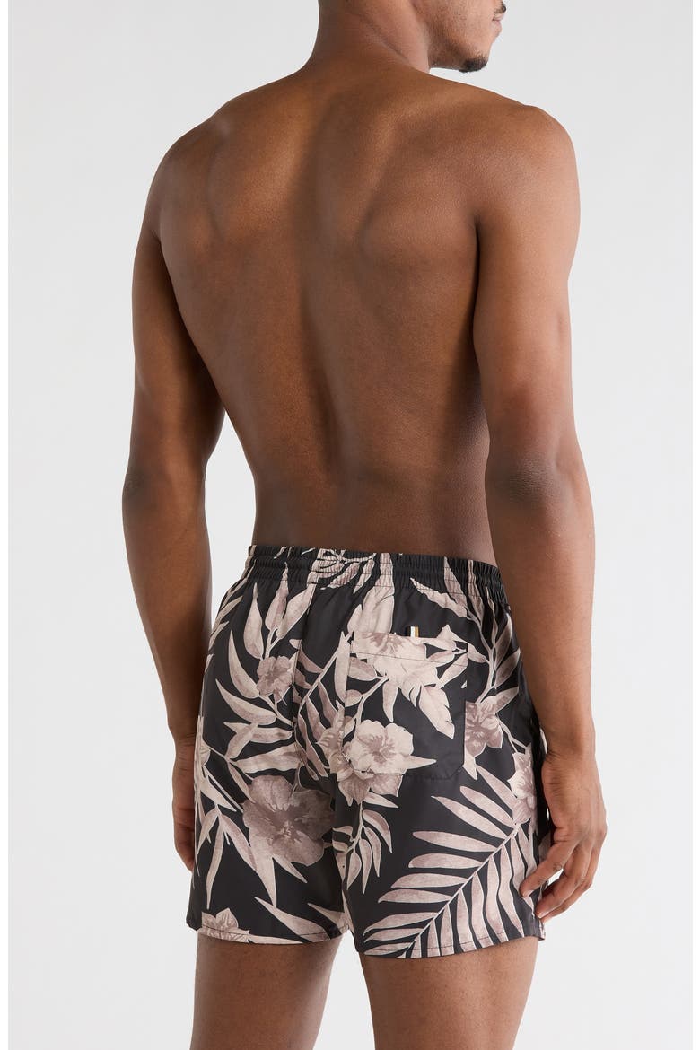 Piranha Drawstring Swim Trunks, Alternate, color, LIGHT BEIGE
