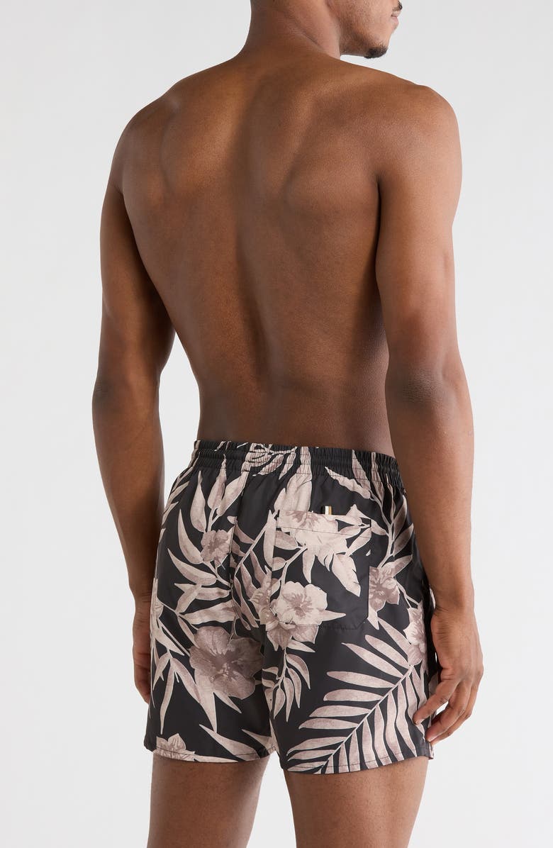 BOSS Piranha Drawstring Swim Trunks, Alternate, color, Light Beige