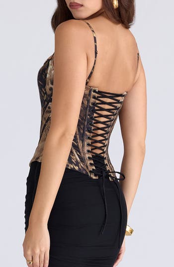 The Peekaboo Halter Corset Top