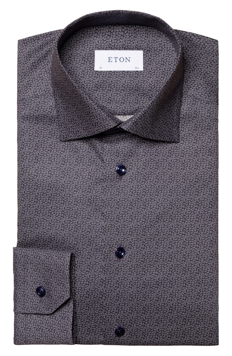 Eton Slim Fit Floral Dress Shirt, Alternate, color,