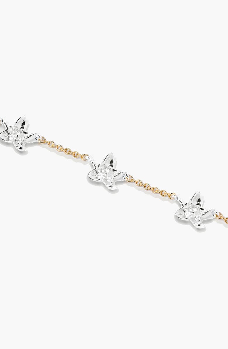 YOJ Luludi Flower Mix Metal Bracelet in Gold, Alternate, color, Two Tone