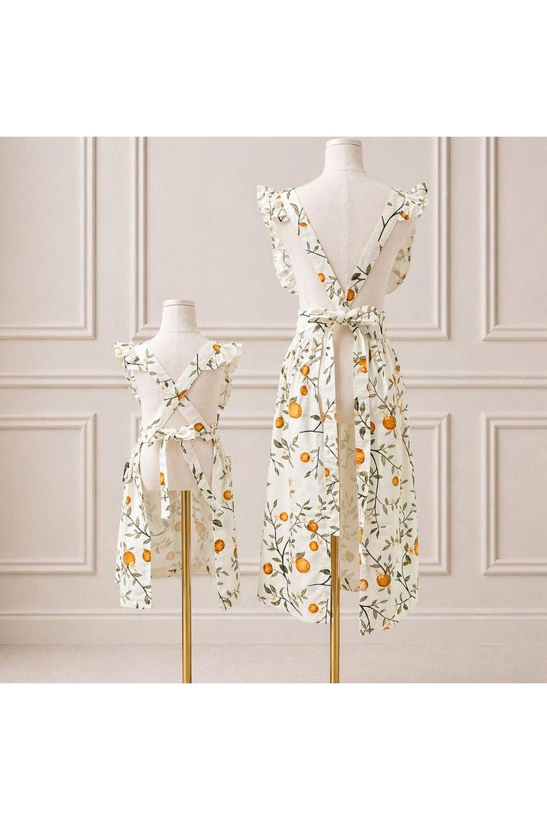 Orange Grove Little Hostess Apron, Alternate, color, M (6-12)