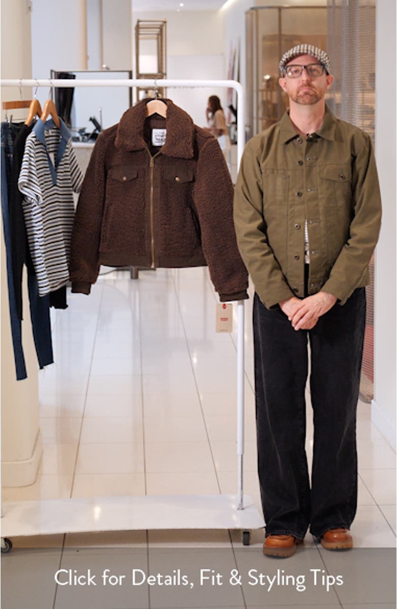 Fleece & Denim Bomber Jacket, sales video thumbnail