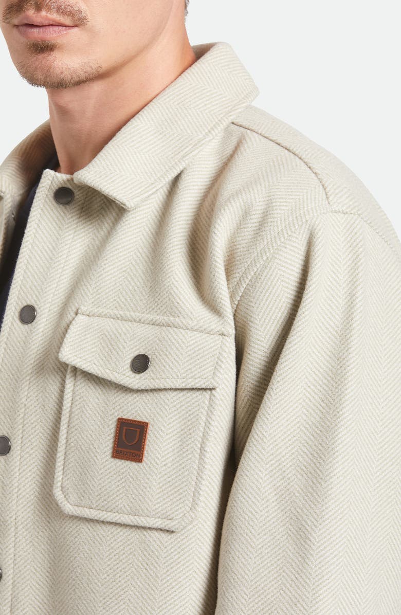 Brixton Durham Herringbone Shirt Jacket, Alternate, color, Brushed Elm