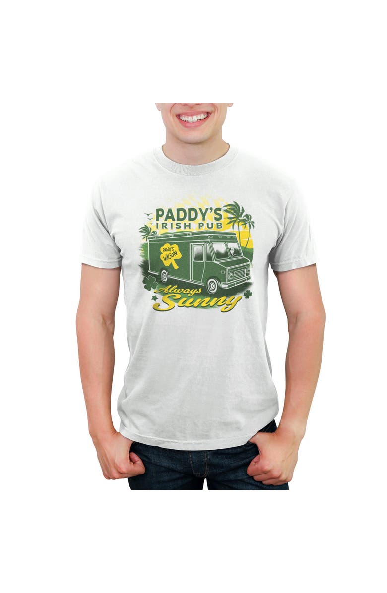 It's Always Sunny in Philadelphia Men's It's Always Sunny in Philadelphia St. Patrick's Day Paddy's Wagon  Graphic T-Shirt, Main, color, White