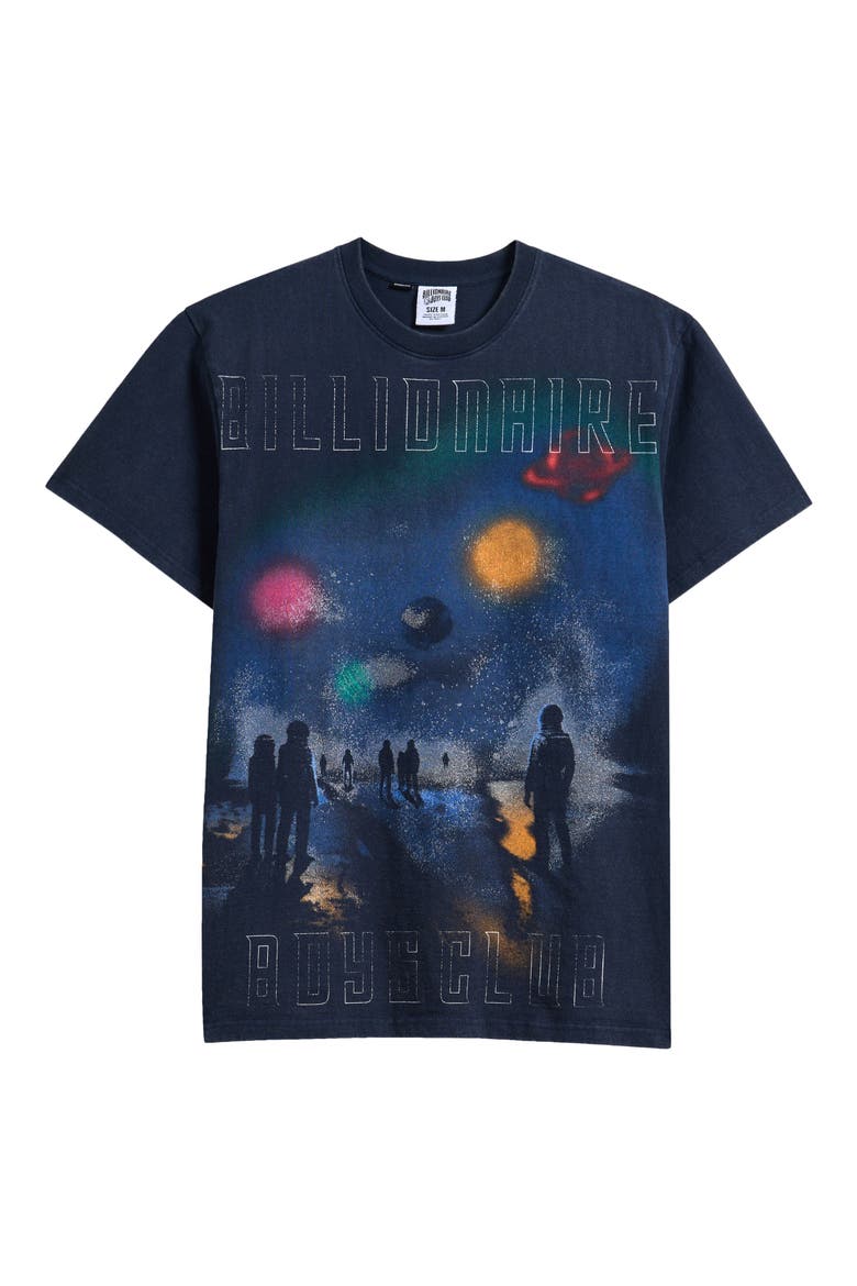 BB Mist Oversize Cotton Graphic T-Shirt, Alternate, color, NAVY BLAZER