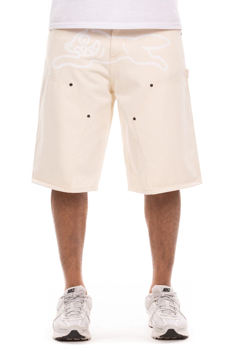 Choco Cotton Twill Carpenter Shorts, Main, color, ANTIQUE WHITE