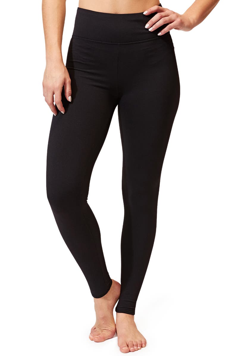 Threads 4 Thought Claire High Waist 7/8 Leggings, Main, color, Jet Black