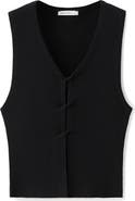 MANGO TEEN Cutout Sleeveless Rib Top