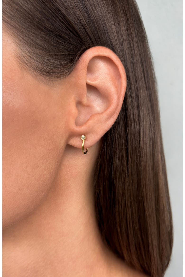 Crystal Wrap Around Hoop Earrings, Alternate, color, GOLD