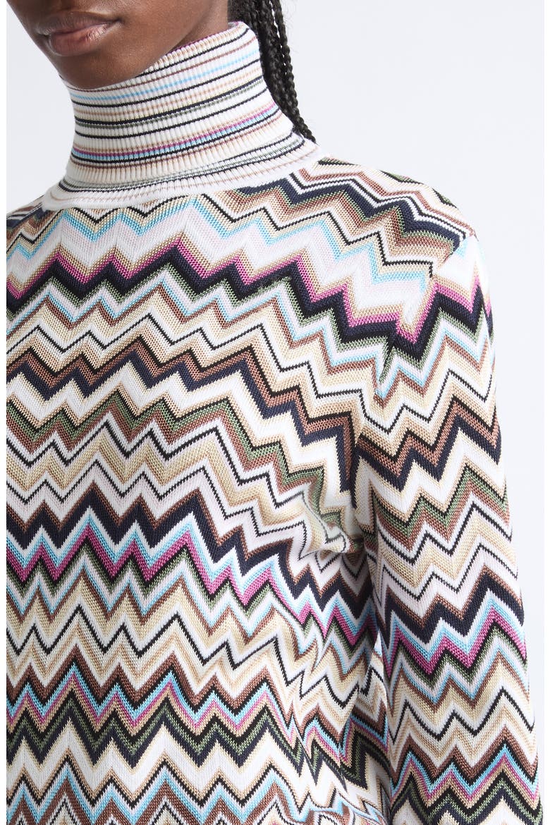 Zigzag Stripe Turtleneck Sweater, Alternate, color, SMSPL