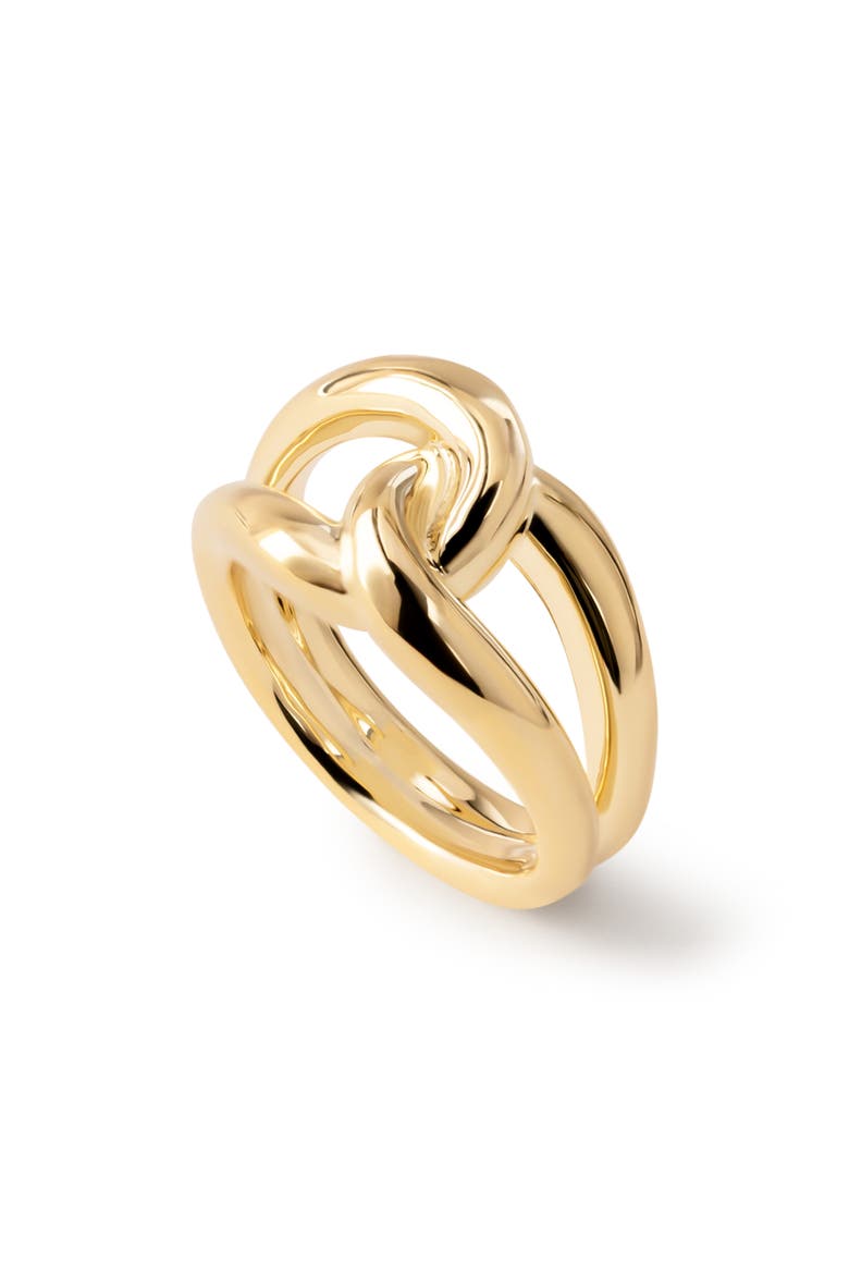Violet Loop Statement Ring, Main, color, GOLD