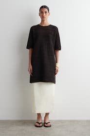 COS Pleated Knit Mini Dress