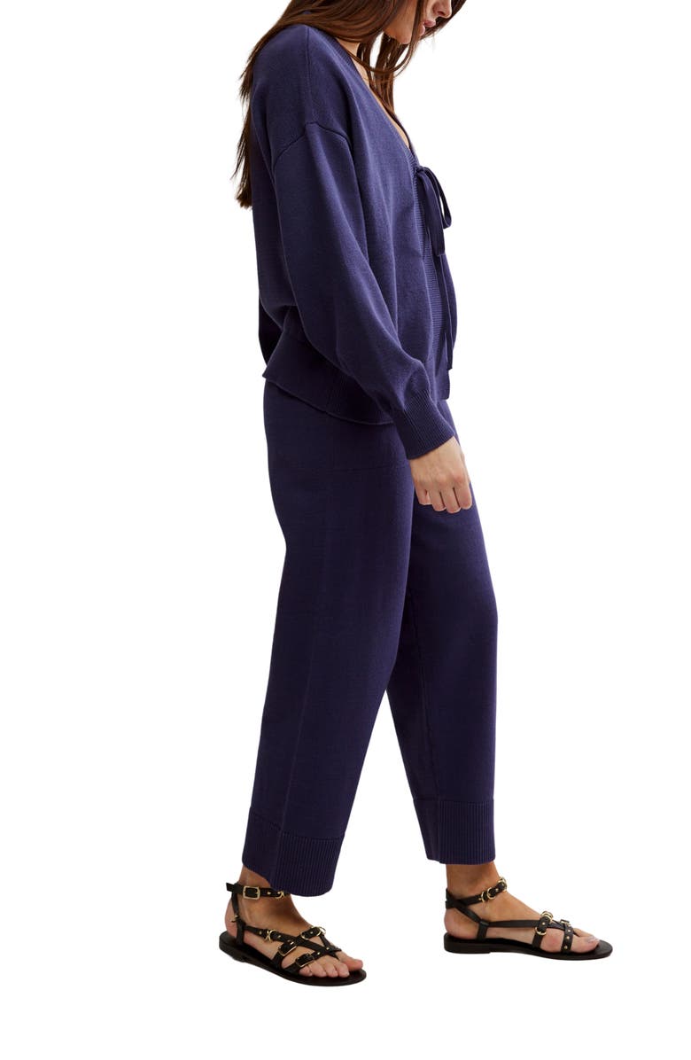 Free People Solar Cardigan & Pants Set, Alternate, color, Peacoat