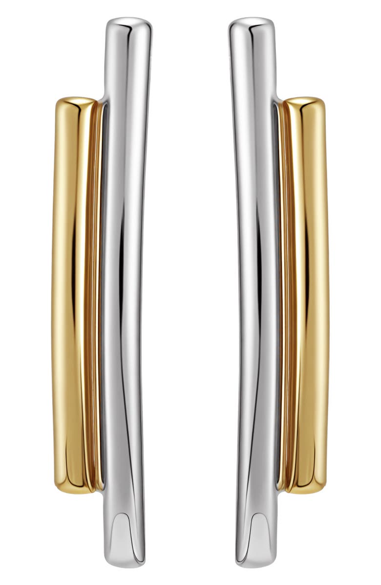 Vince Camuto Two-Tone Double Bar Drop Earrings, Main, color, Two-Tone