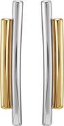 Vince Camuto Two-Tone Double Bar Drop Earrings