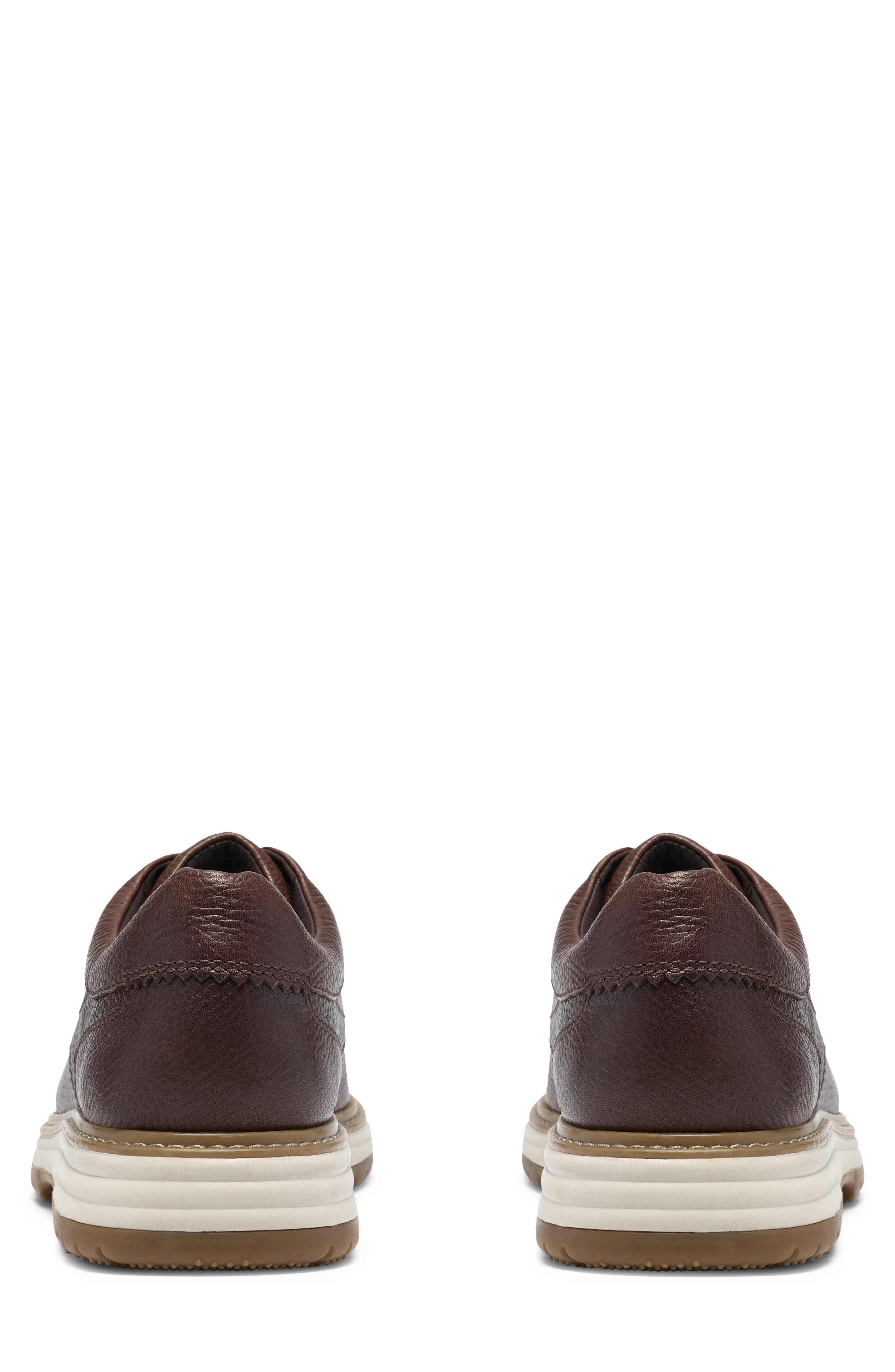 Melbury Lace Leather Moc Toe Derby, Alternate, color, DARK BROWN LEA