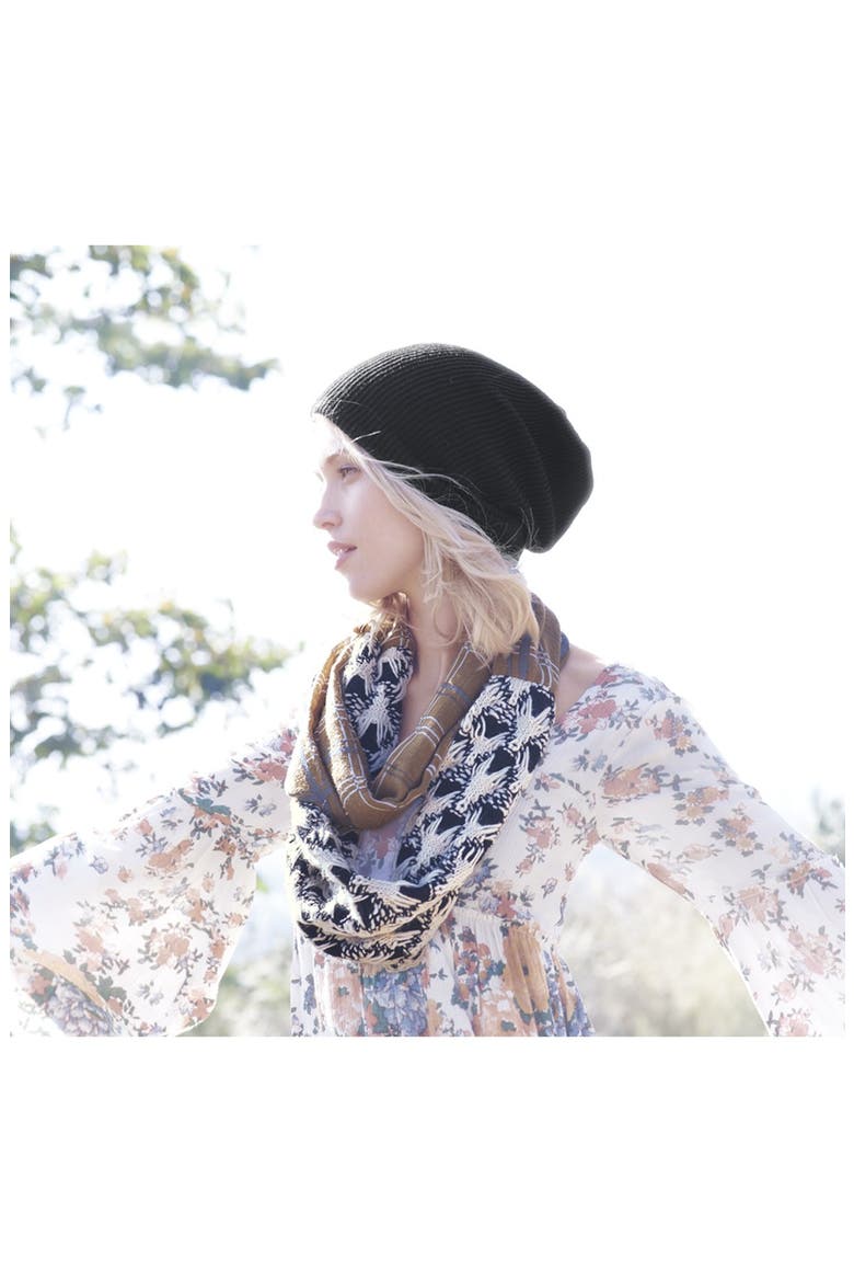 'Seasonless' Slouchy Knit Cap, Alternate, color, BLACK