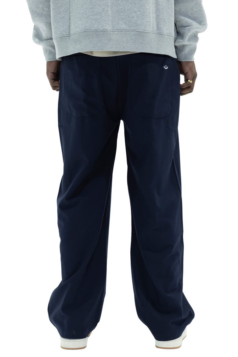 Pleated Slacks, Alternate, color, NAVY