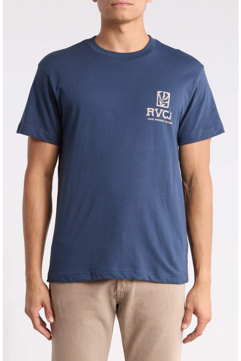 Palmgrove Cotton Graphic T-Shirt, Main, color, MOODY BLUE