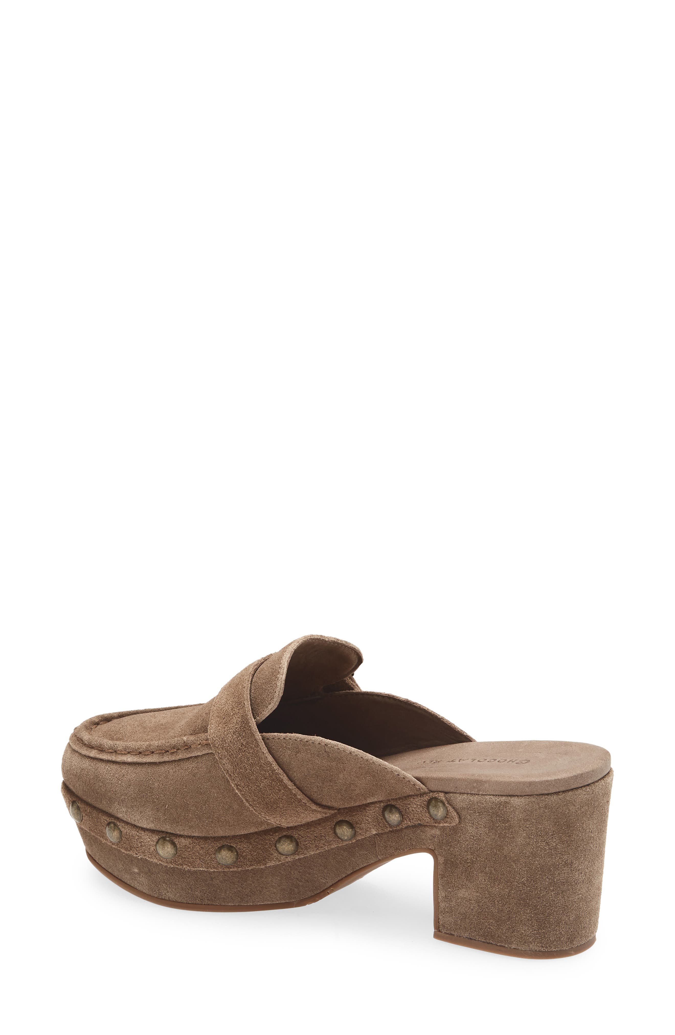 Genni Platform Loafer Mule, Alternate, color, TOFFEE SUEDE