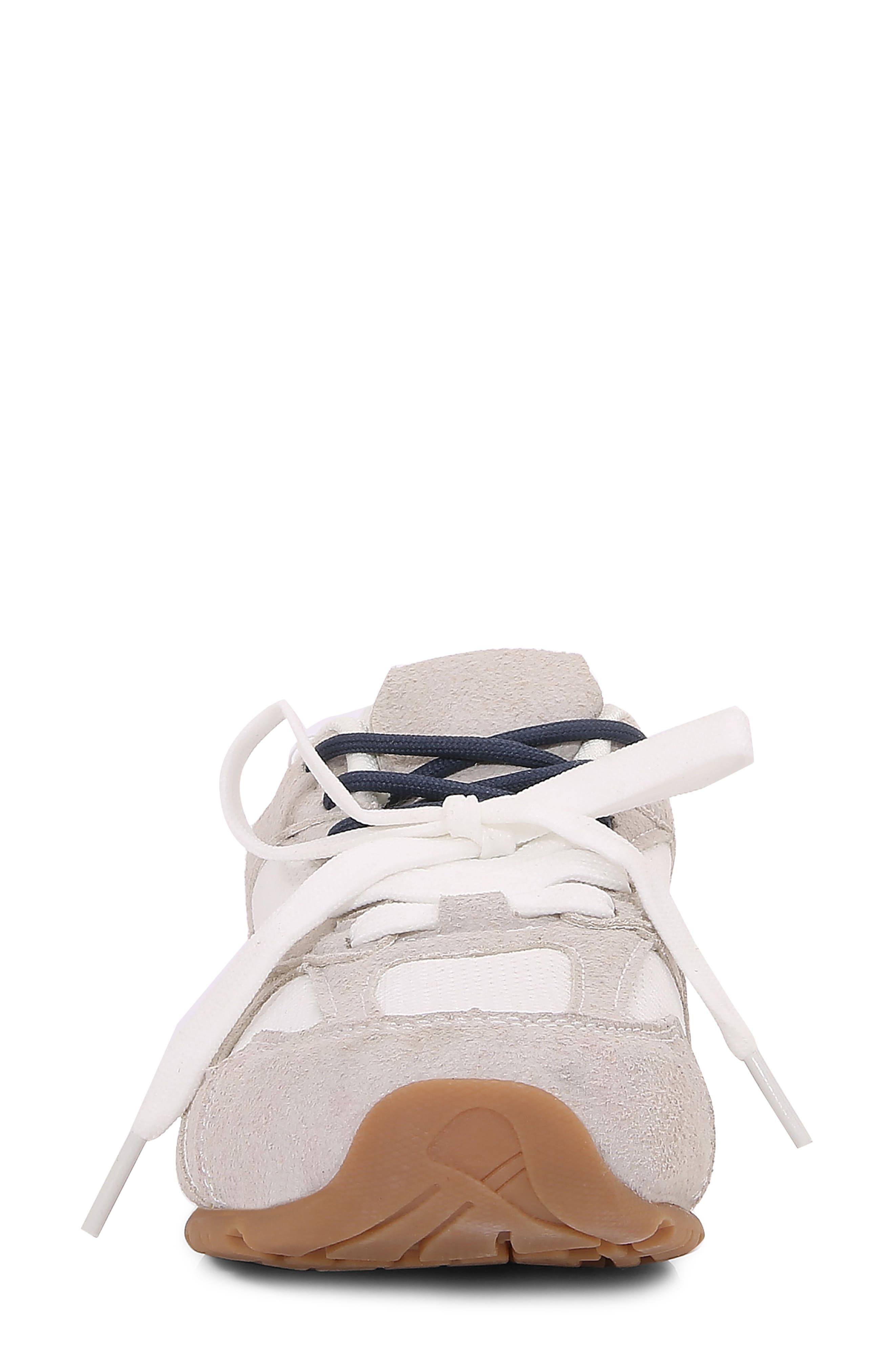Lula Double Lace Sneaker, Alternate, color, WHITE