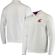 COLOSSEUM Men's Colosseum White Washington State Cougars Tortugas Logo Quarter-Zip Jacket