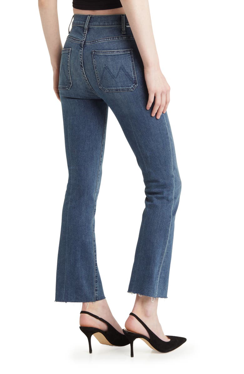 MOTHER The Hustler Patch Pocket High Waist Ankle Flare Jeans, Alternate, color, Healing Jar