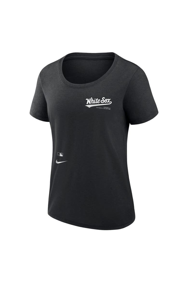 Women's Nike Black Chicago White Sox Authentic Collection Performance Scoop Neck T-Shirt, Alternate, color, Black