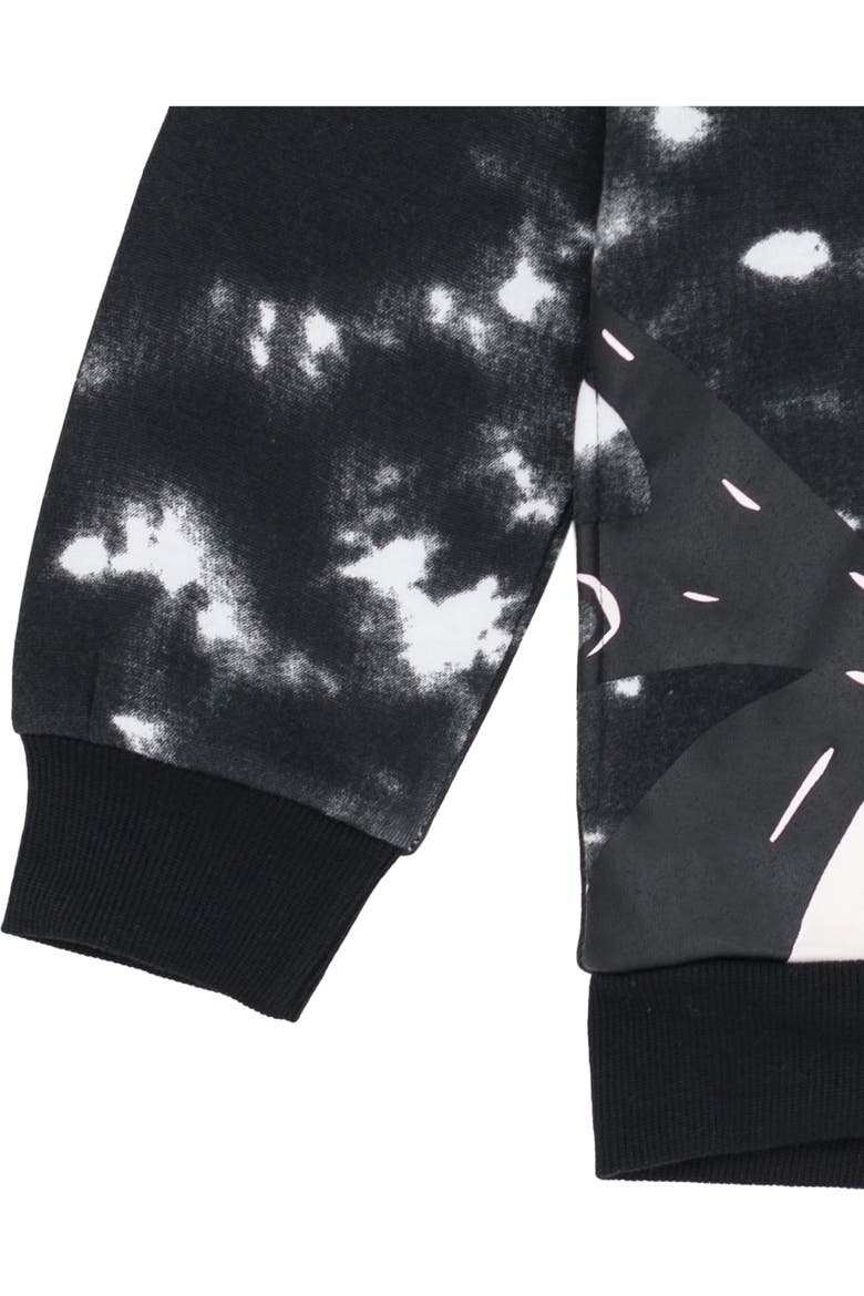 Nightmare Before Christmas Fleece Hooded Sweatshirt, Alternate, color, Jack Skellington Black