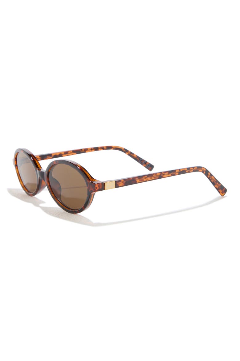 55mm Oval Sunglasses, Alternate, color, STANDARD TORTOISE